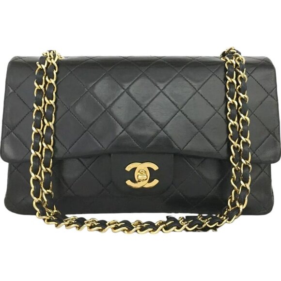 4662422BU (EH) Chanel Shoulder Bag Black Lambskin - Picture 1 of 13